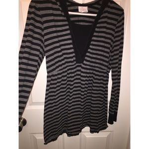 Grey and black hoodie maternity